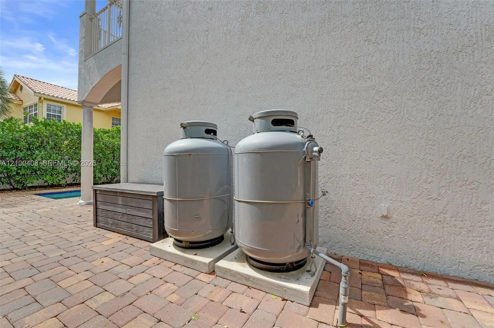 Extra large tanks of propane always on hand for the generator if needed.