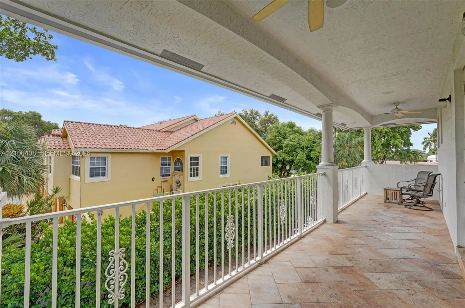 HUGE 30.5' X 6' patio/ balcony adds to the romance and glamour of your primary suite.