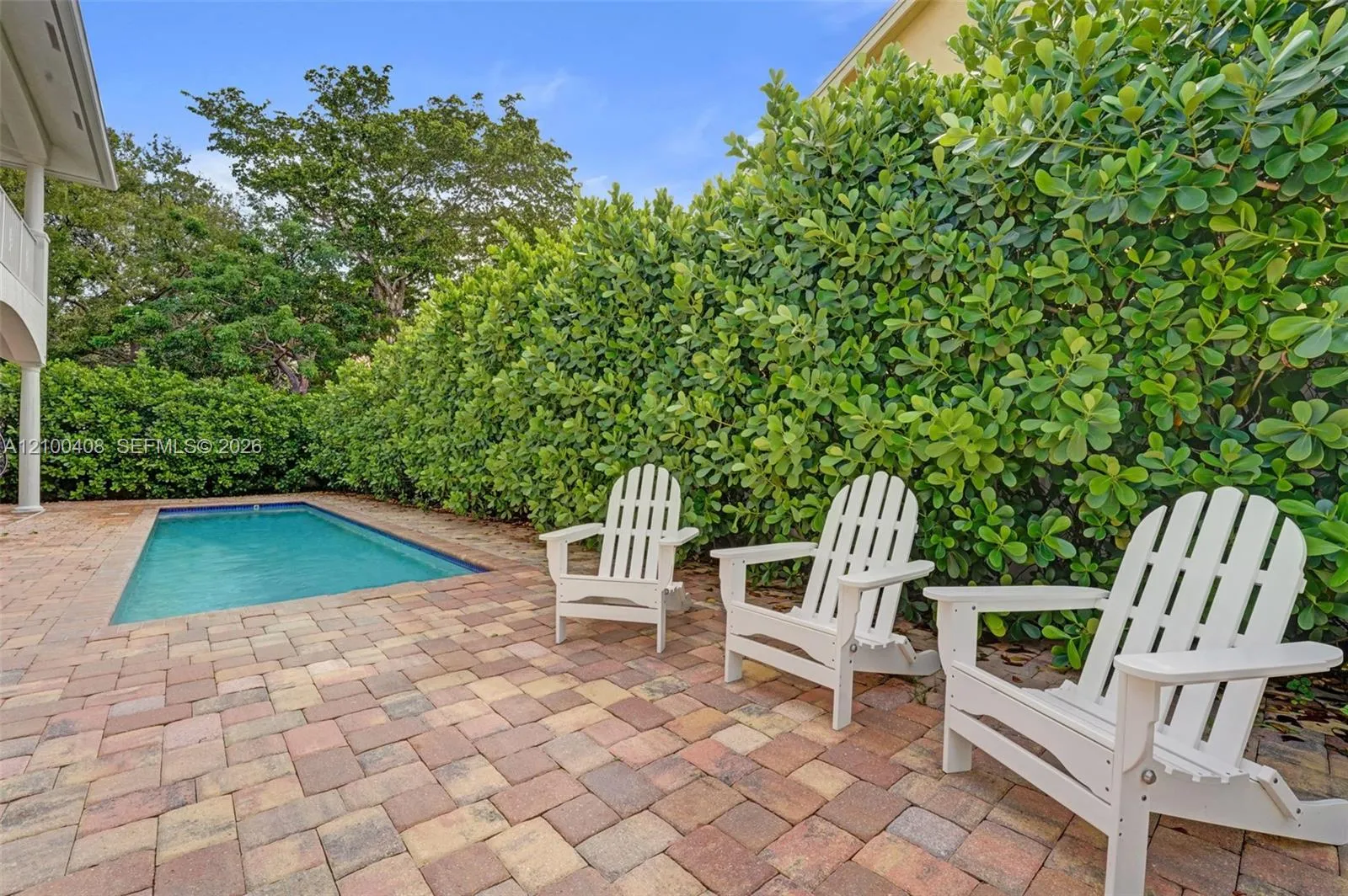Wonderful patio area for sunning, bathing and entertaining.