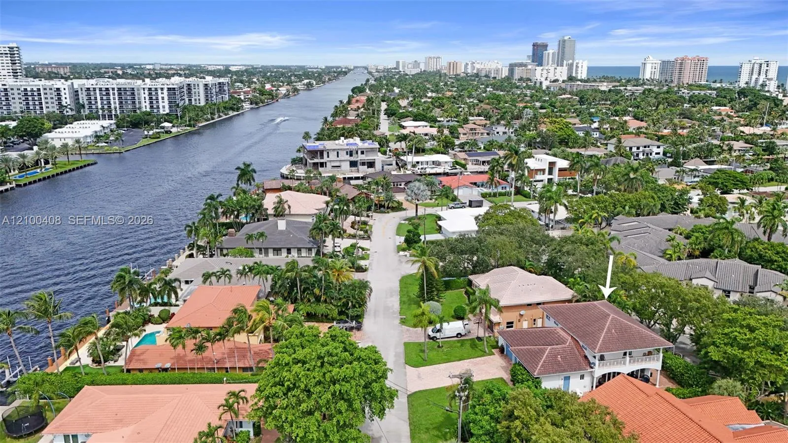 This property is nestled between the Intracoastal and the ocean