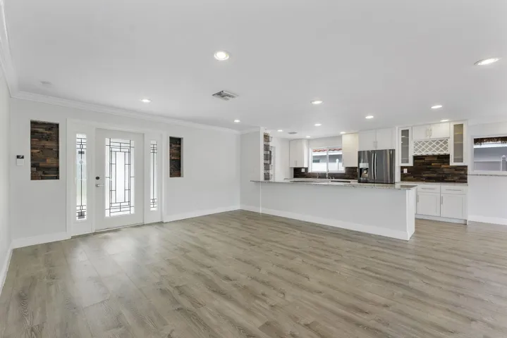 front door / kitchen view