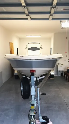 Boat in garage