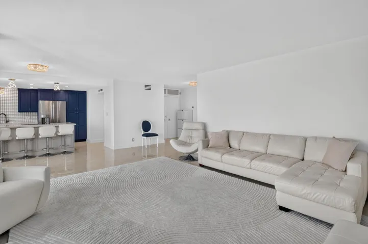 Living Room open to renovated kitchen