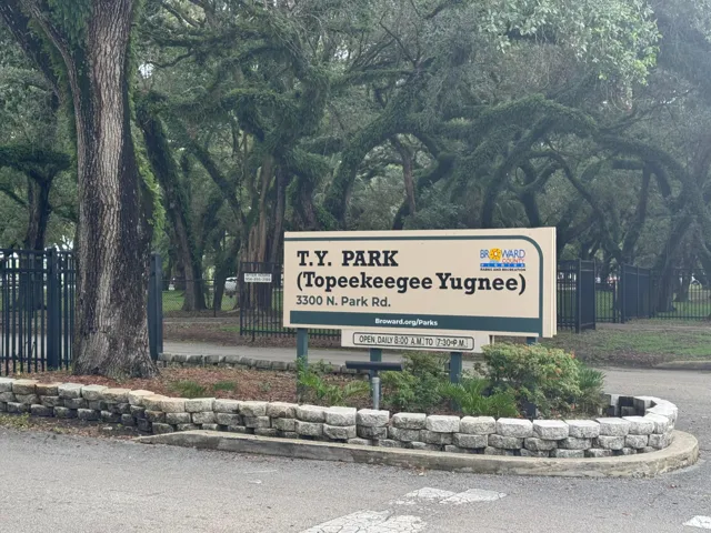 TY Park across the street