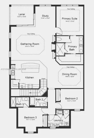 Additional Highlights Include: impact windows and doors, vaulted ceiling with ample natural lighting, solid surface counters, upgraded cabinets and laminate flooring.