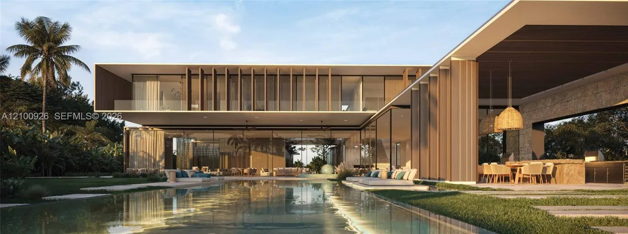 Architectural rendering of proposed pool and terrace