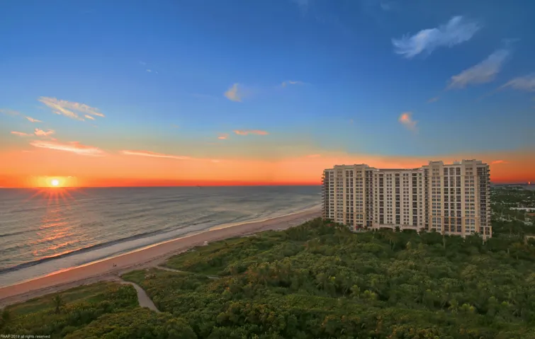 Resort at Singer Island aerial sunset 20