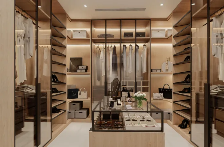 Primary Bedroom Closet Rendering