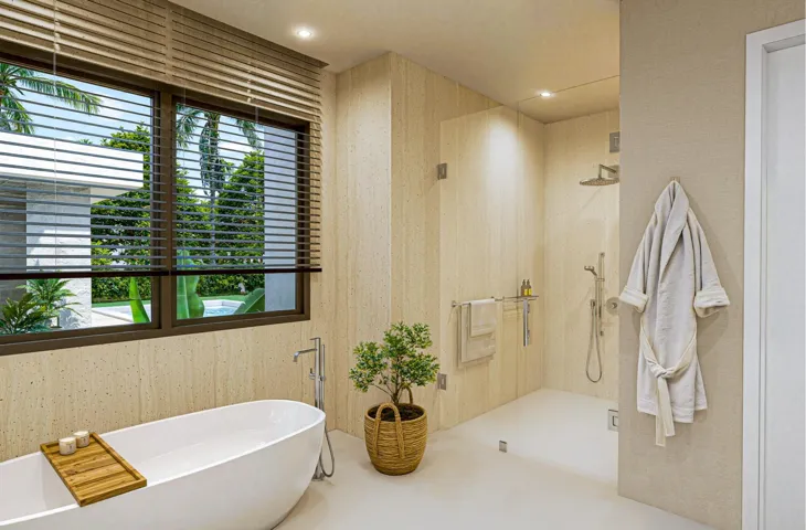 Primary Bathroom Rendering