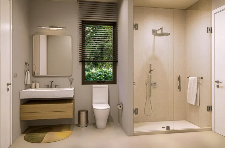 Guest Bathroom Rendering