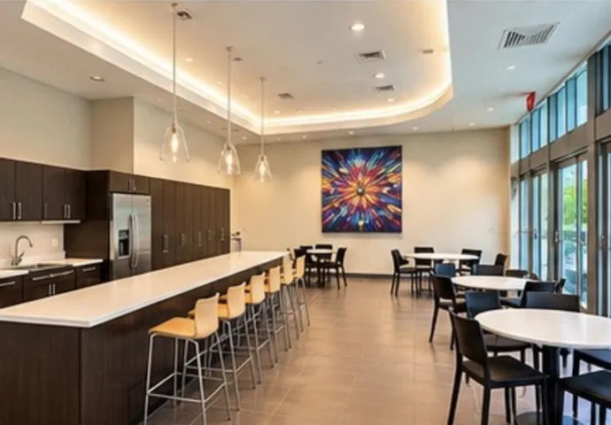 Party room that can be rented out to host events.