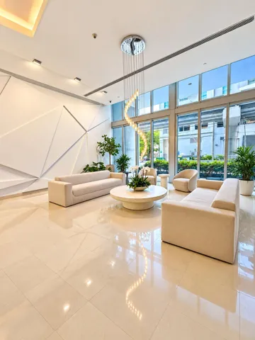Building lobby.