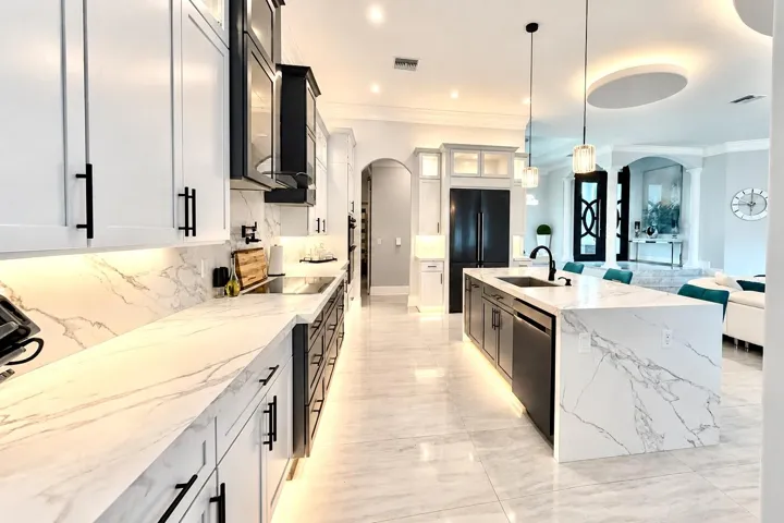 angle view of kitchen