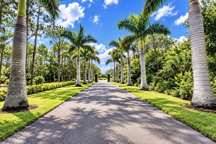 driveway to entry gate
