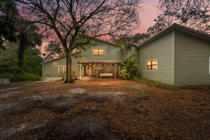 Rear of home