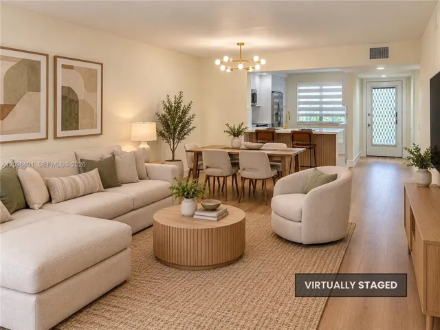 Living Room/Dining Room - Virtually Staged