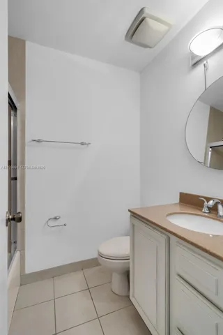 Guest bathroom is en-suite to the second bedroom and has a new mirror and LED lighting and the tub was just refinished!