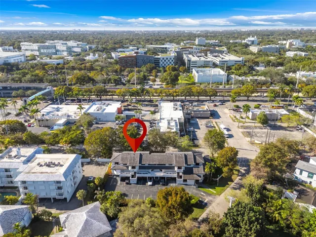 Looking North you can see that the Primary Bedroom and that the large balcony that faces the South side of the building and overlooks a tree lined area of a quiet residential neighborhood! And of course you can see the University of Miami Main Campus from the second Bedroom looking due North!!