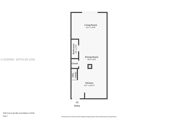 The first floor plan is entered from the second floor of the building.