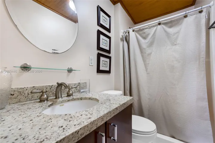 Bathroom above garage