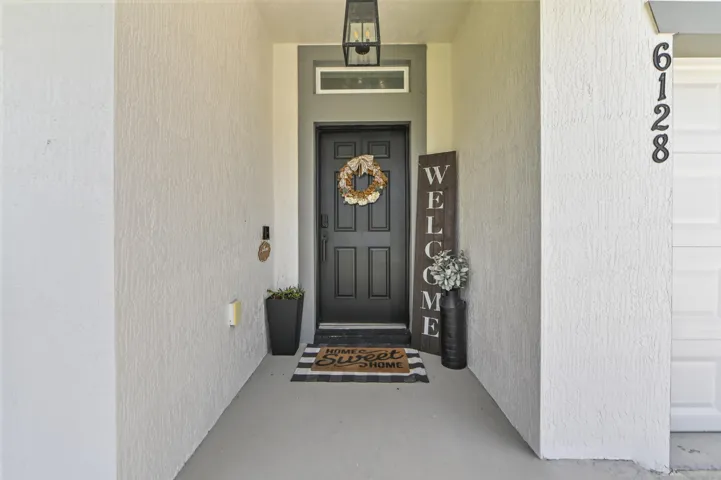 Overhang on entryway