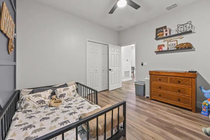 Bedroom #2 with ceiling fan