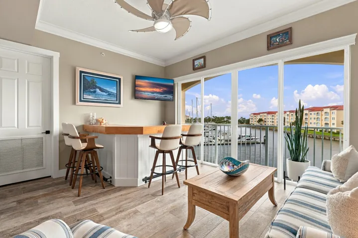 No Direct Sun with Beautiful Marina Views and Glimpses of the Inlet