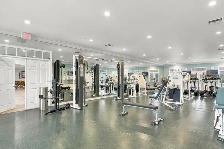 Renovated fitness room