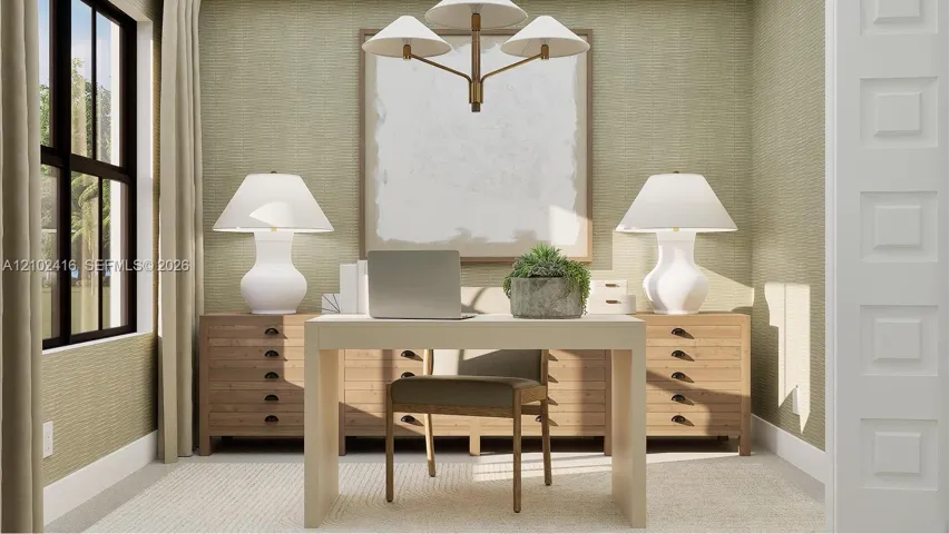 Either of the secondary bedrooms can act as a custom office, perfect for concentrating on important projects.