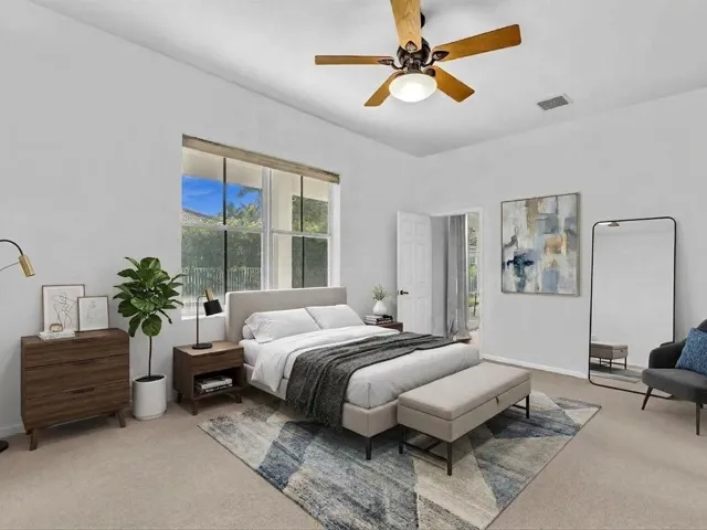 Primary Bedroom Virtually Staged