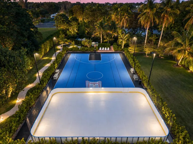 SKATING RINK AND BASKETBALL COURT