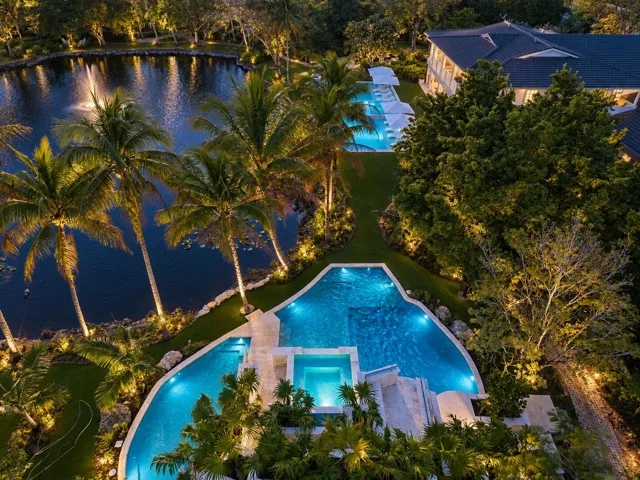 AERIAL VIEW OF JACUZZI AND POOL