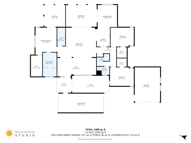 2D Floor plan for 5707 White Hickory Cir