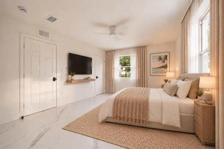 virtually staged furniture. furniture not included in purchase