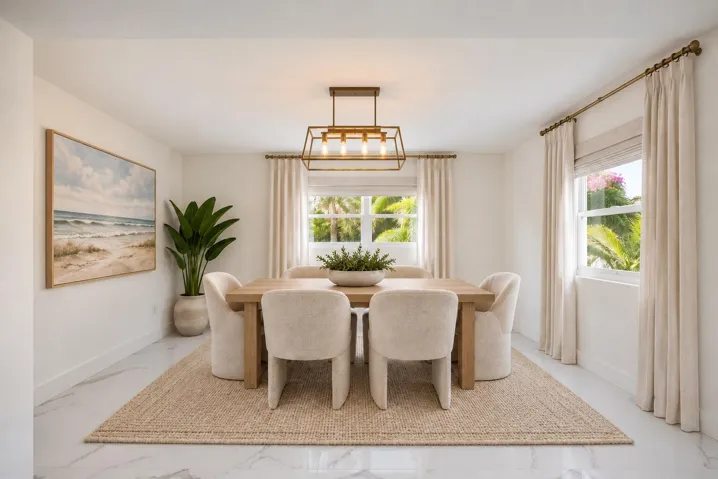 virtually staged furniture. furniture not included in purchase