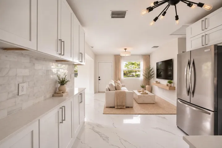 virtually staged furniture. furniture not included in purchase