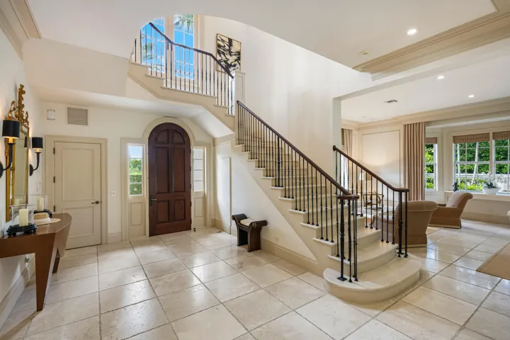 Front door entry and foyer
