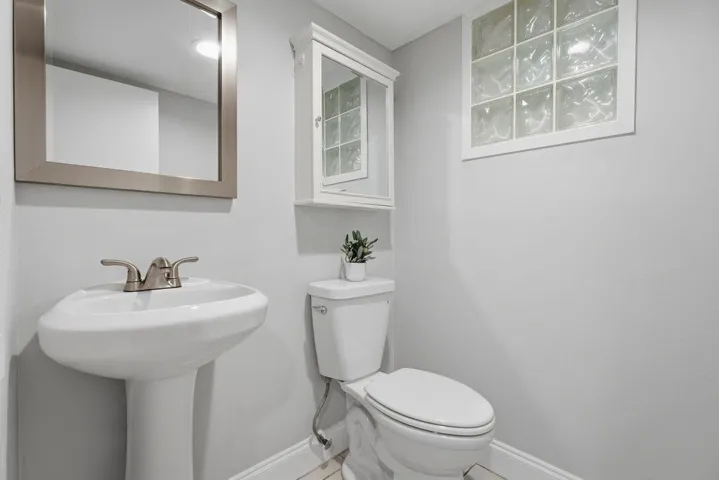 Guest half bath- modern and updated