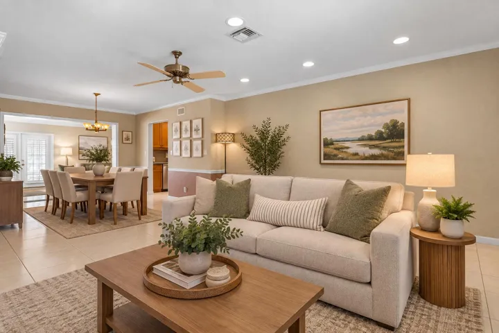 Virtually Staged Living Area