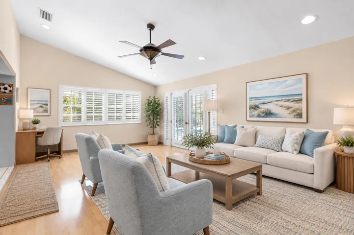 Virtually Staged Family Room