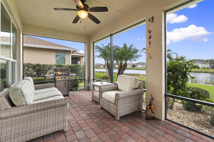 Screened Covered Patio w- Natural Gas