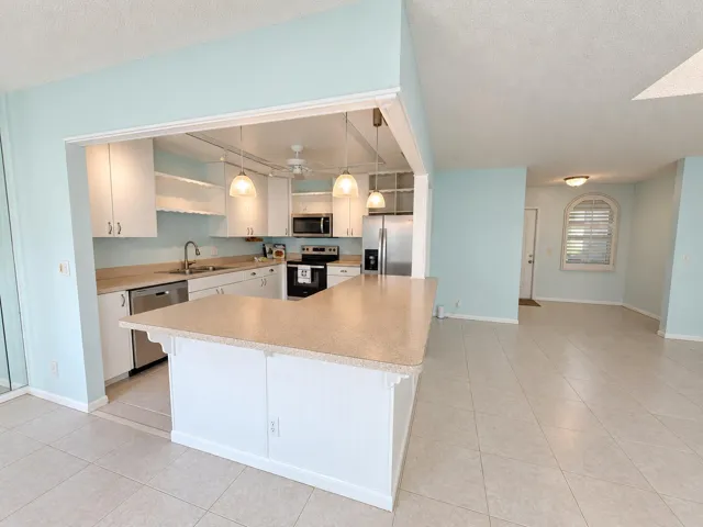 Airy kitchen interior in natural dayligh