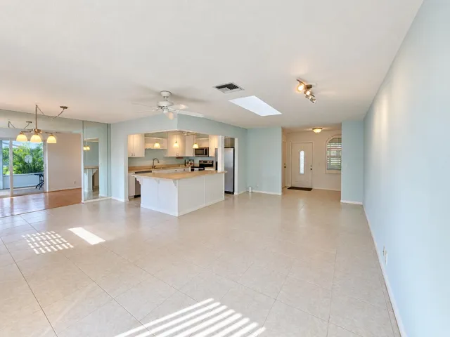 Bright open-plan living and kitchen