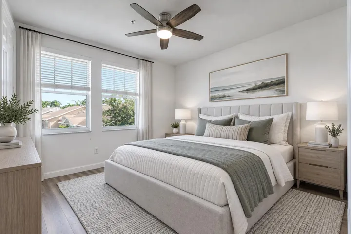 2nd bedroom with staging