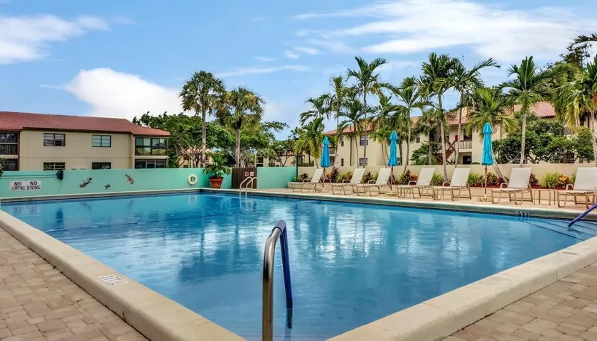 Heated pool.