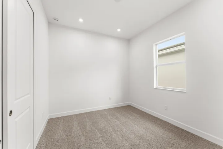Stock photos represent builder's floorplan