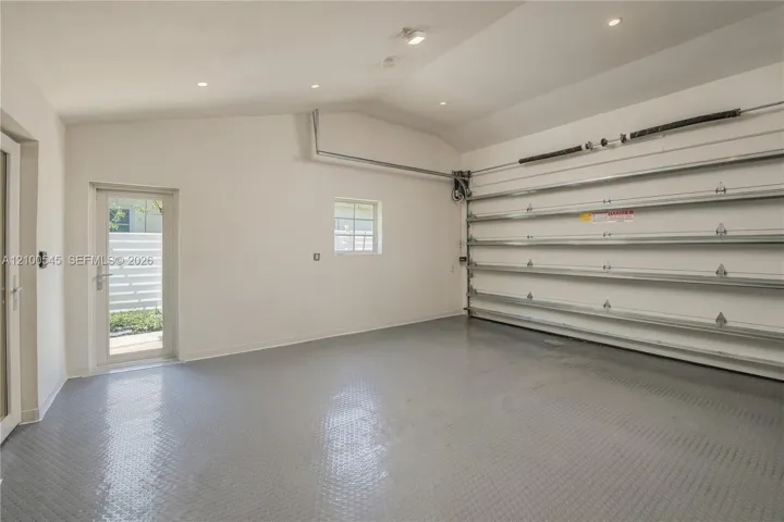 Finished two car garage