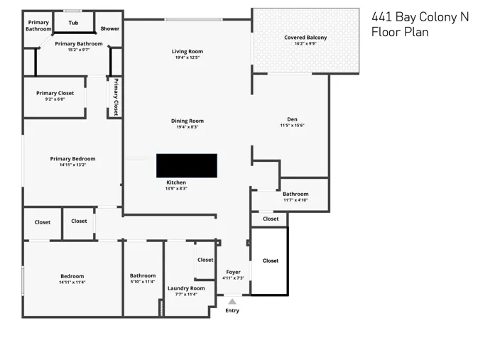 441 Bay Colony Floor Plan