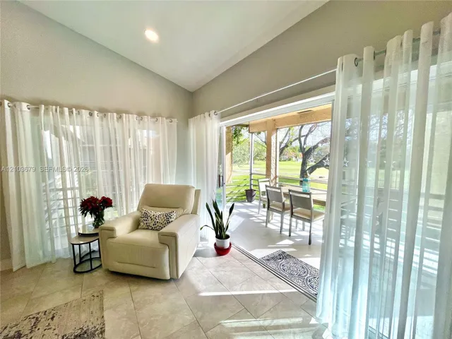 view from living room to 13th hole