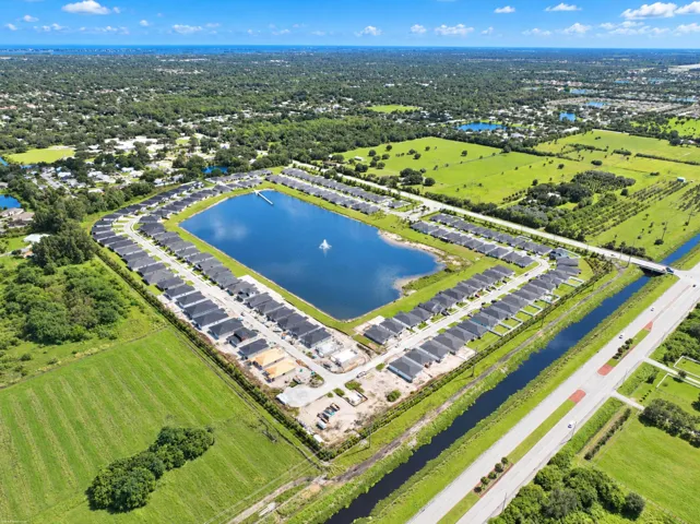 Aerial of Hampton Park, the lake and surrounding land